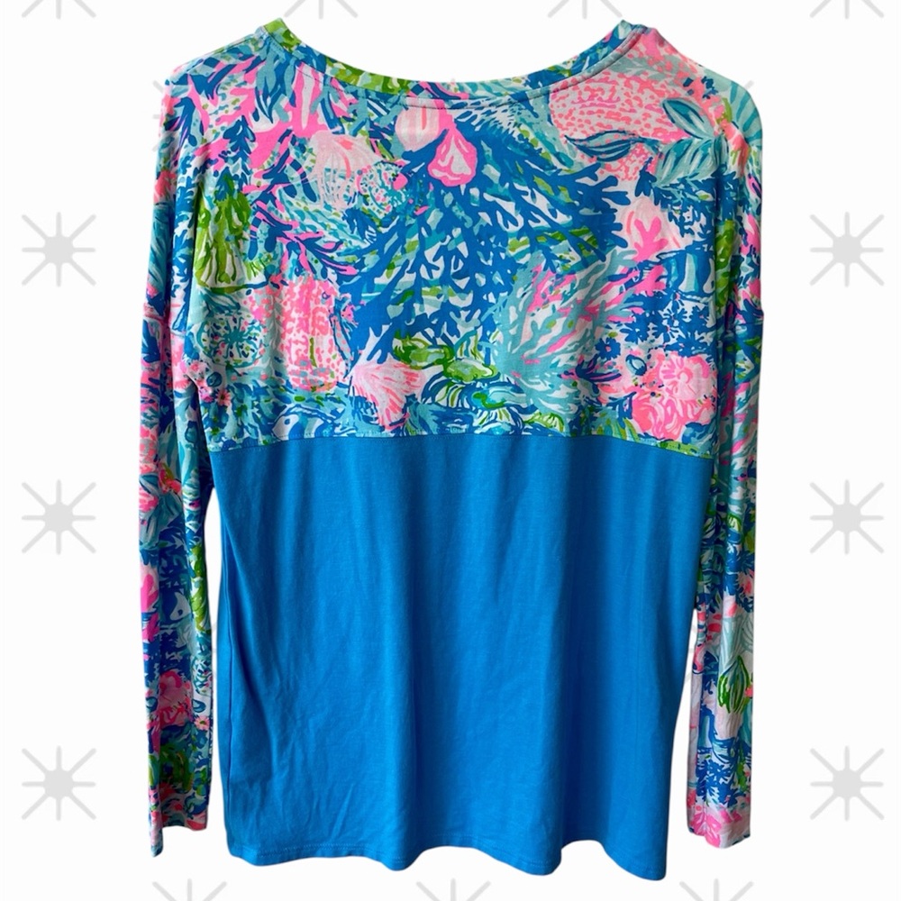 Lilly Pulitzer Colorful Long Sleeve Top - Picture 2 of 3